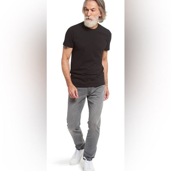 Mott & Bow Black Classic Crew Driggs Tee XLMen’s Crew Neck T Short Sleeve Soft - Picture 3 of 5